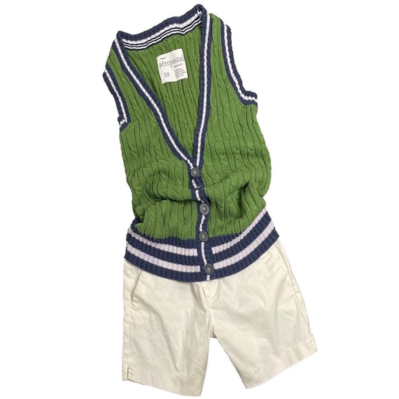 Aeropostale- Button Up Sweater Vest - Picture 3 of 12